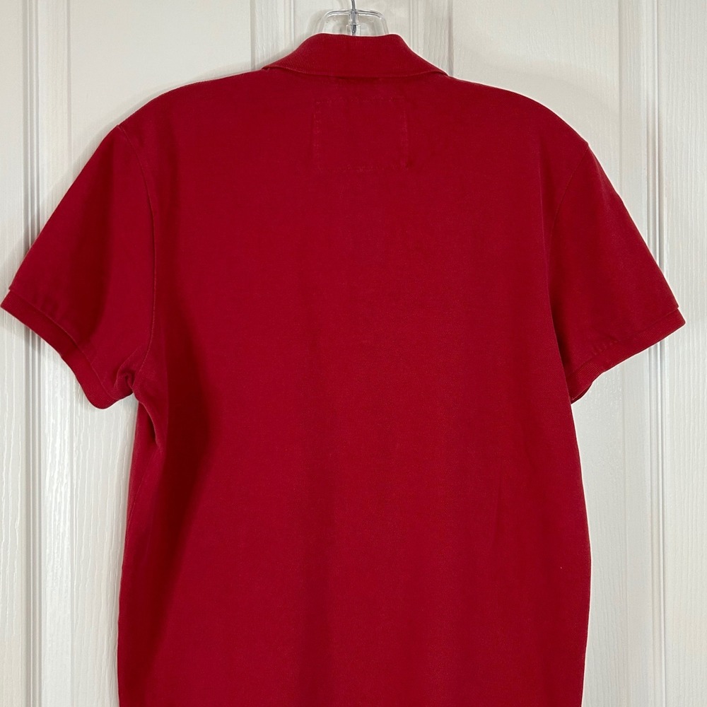 American Eagle Outfitters Mens Polo Shirt Athletic Fit Red Size Small S Casual‎ - Picture 7 of 13
